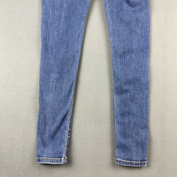 Judy Blue Jeans Womens 3 26 Medium Wash Animal Print Patch Skinny Fit Distressed - Picture 7 of 16